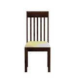 Minimal Solid Sheesham Wood Chair (Walnut Finish)